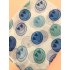3453 Sjaal Smiley Blauw